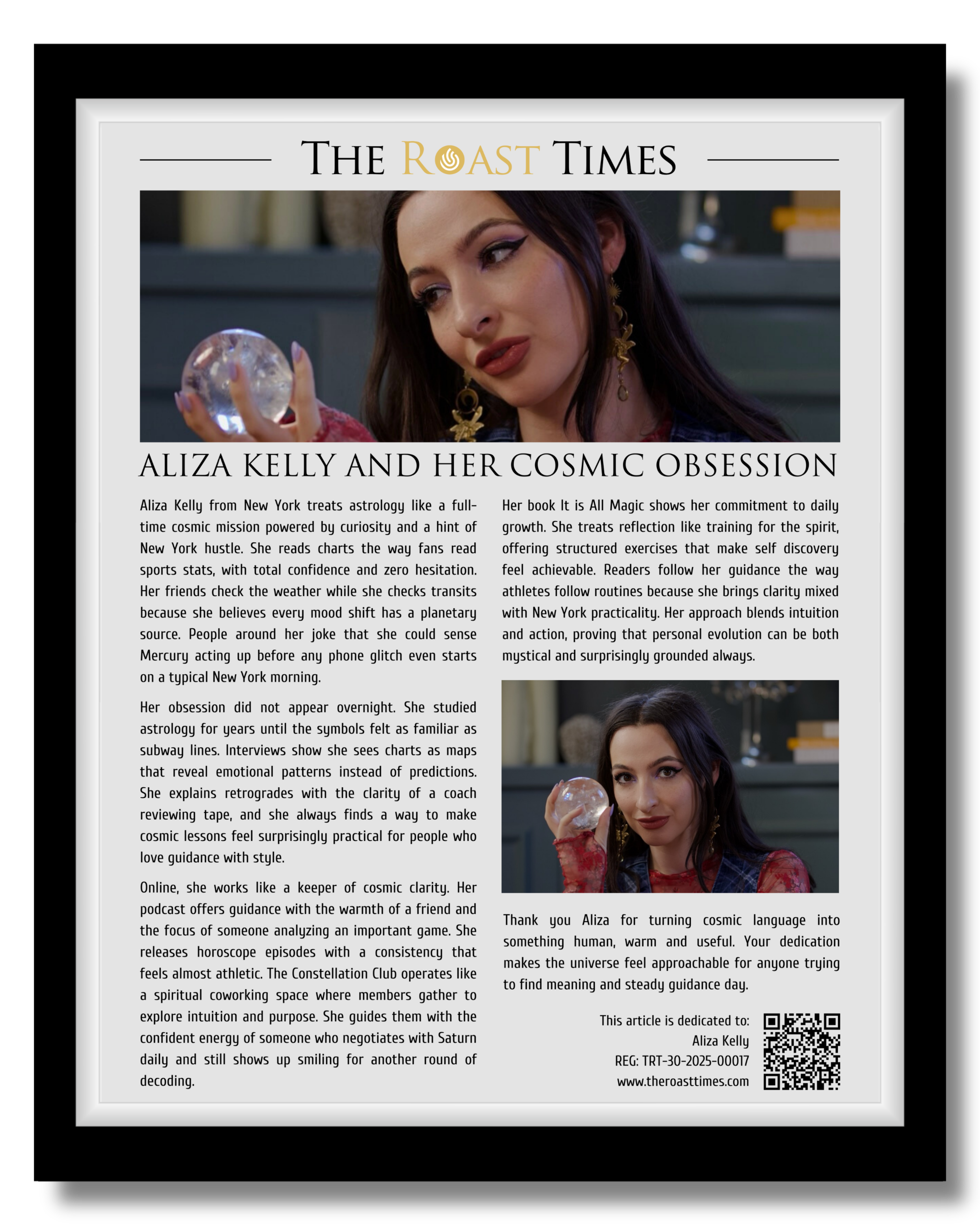 Aliza Kelly and her cosmic obsession