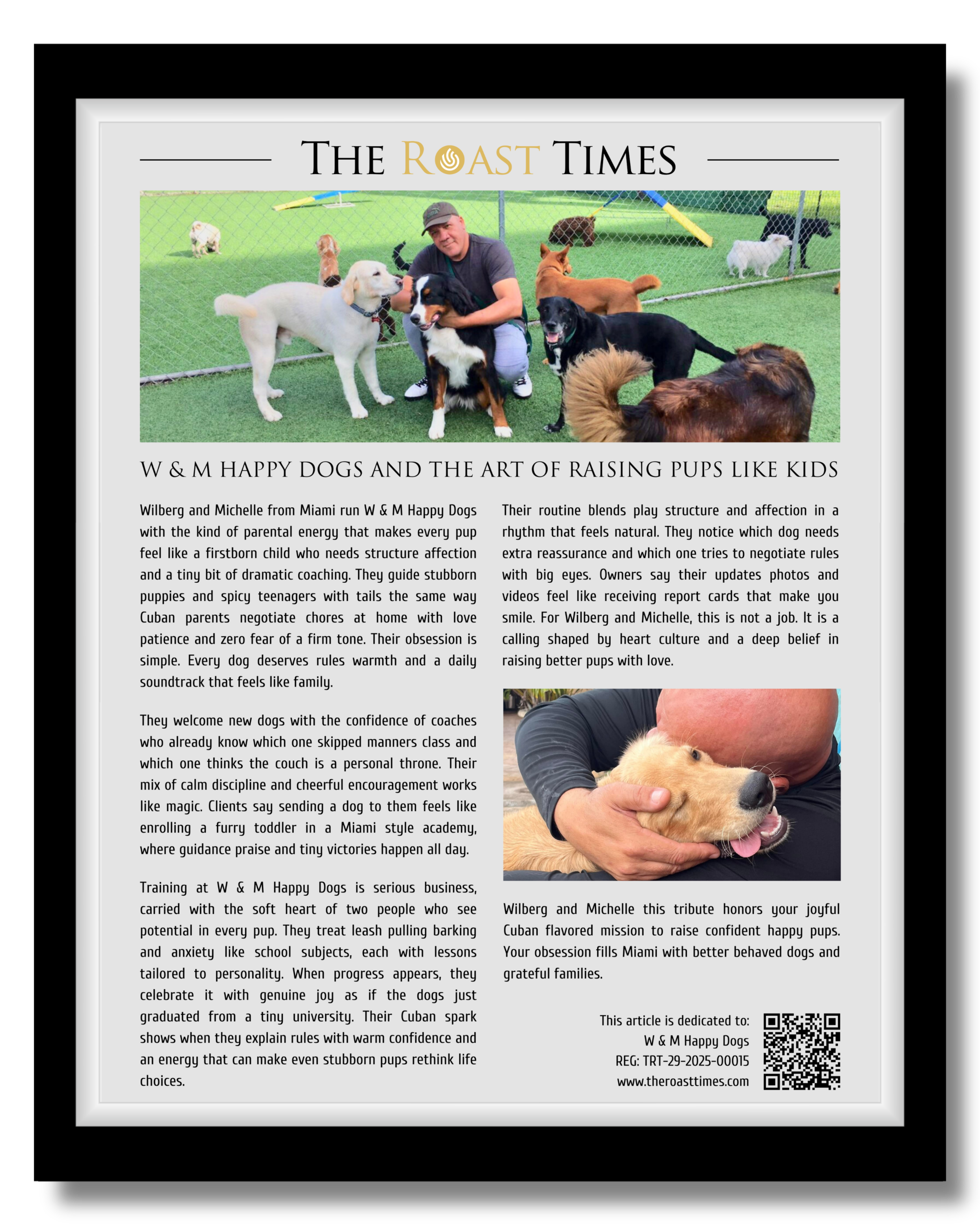 W & M Happy Dogs and the art of raising pups like kids