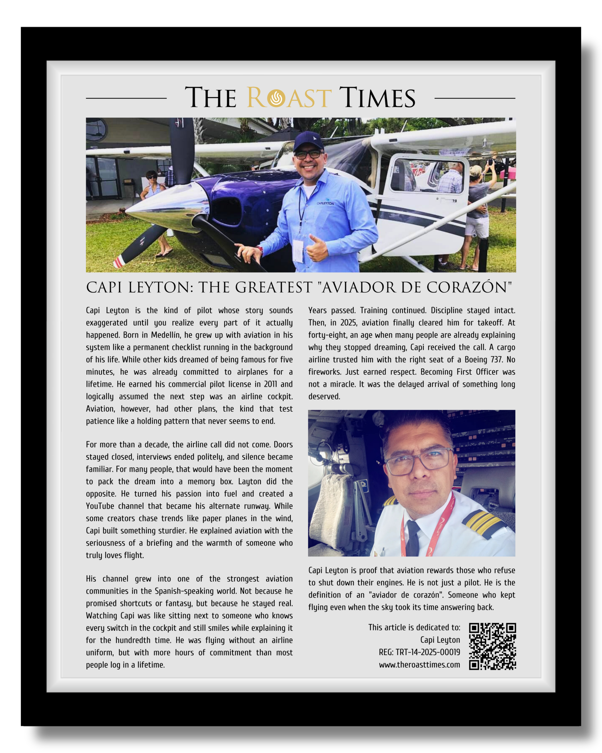 Capi Leyton: The greatest "aviador de corazón"